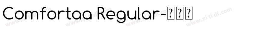 Comfortaa Regular字体转换